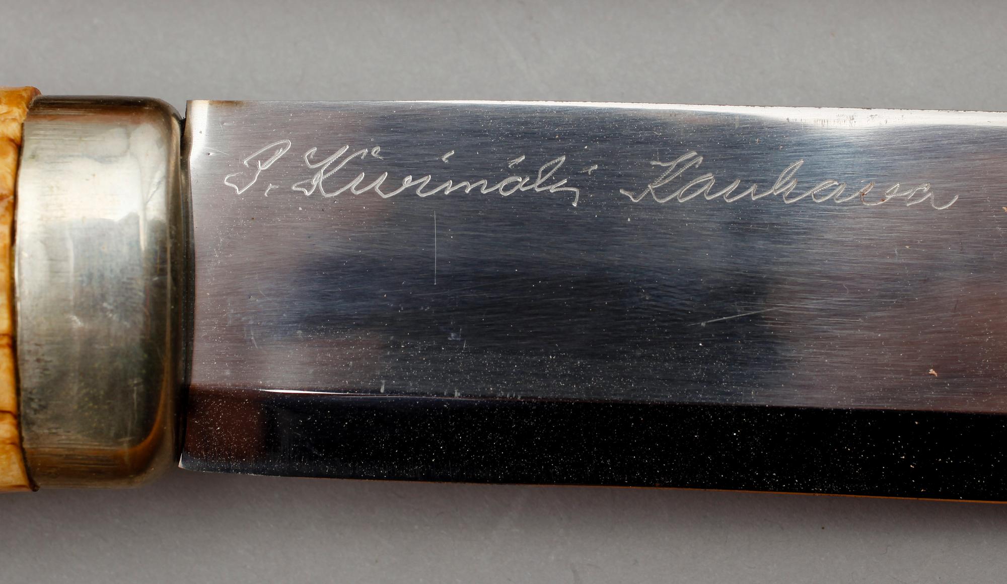 KNIVAR, 3 st, J Marttiini och P Kurimäki, Finland, signerade.
