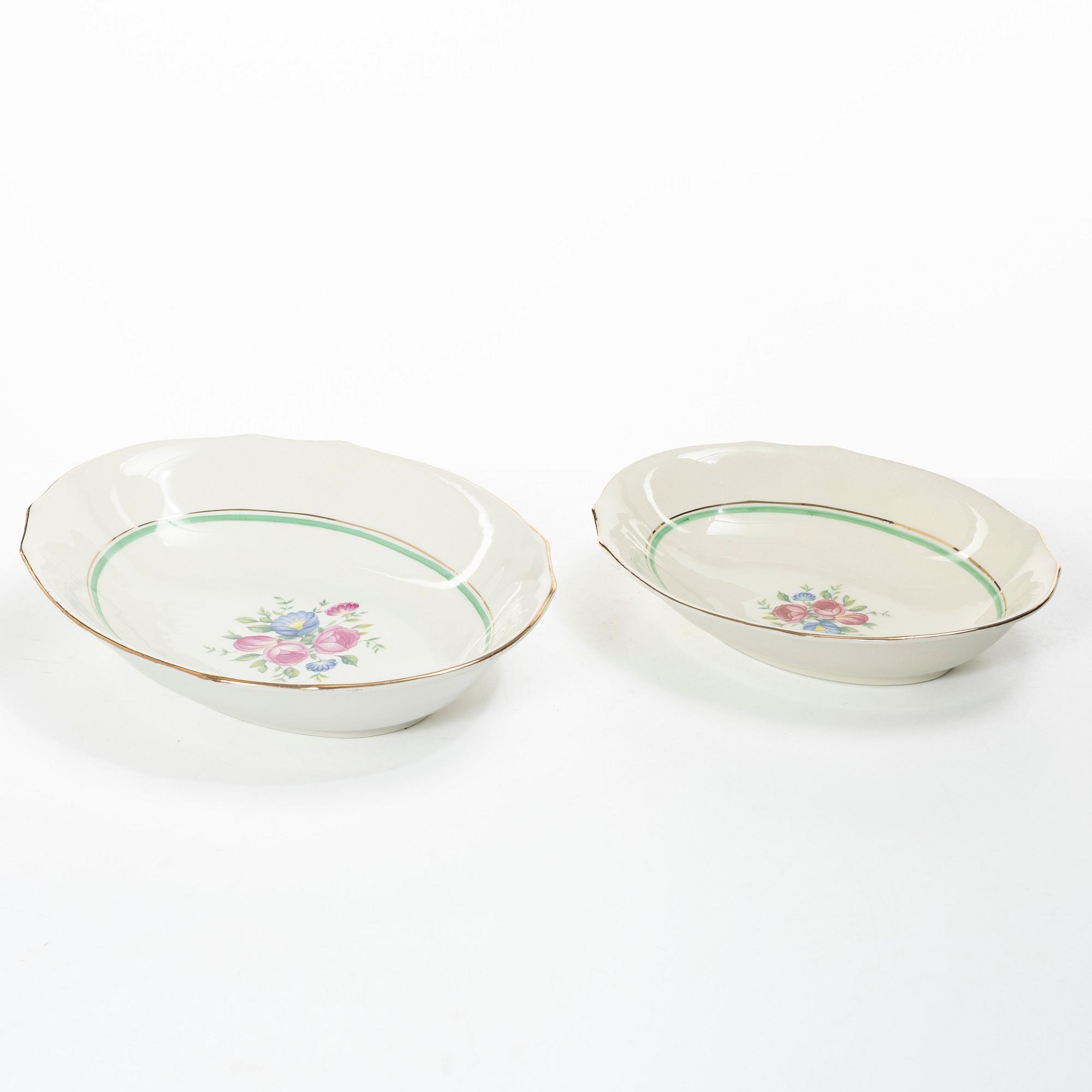 Arabia, matservis, 80 delar, porslin, "Tellervo", i produktion 1949-1958.