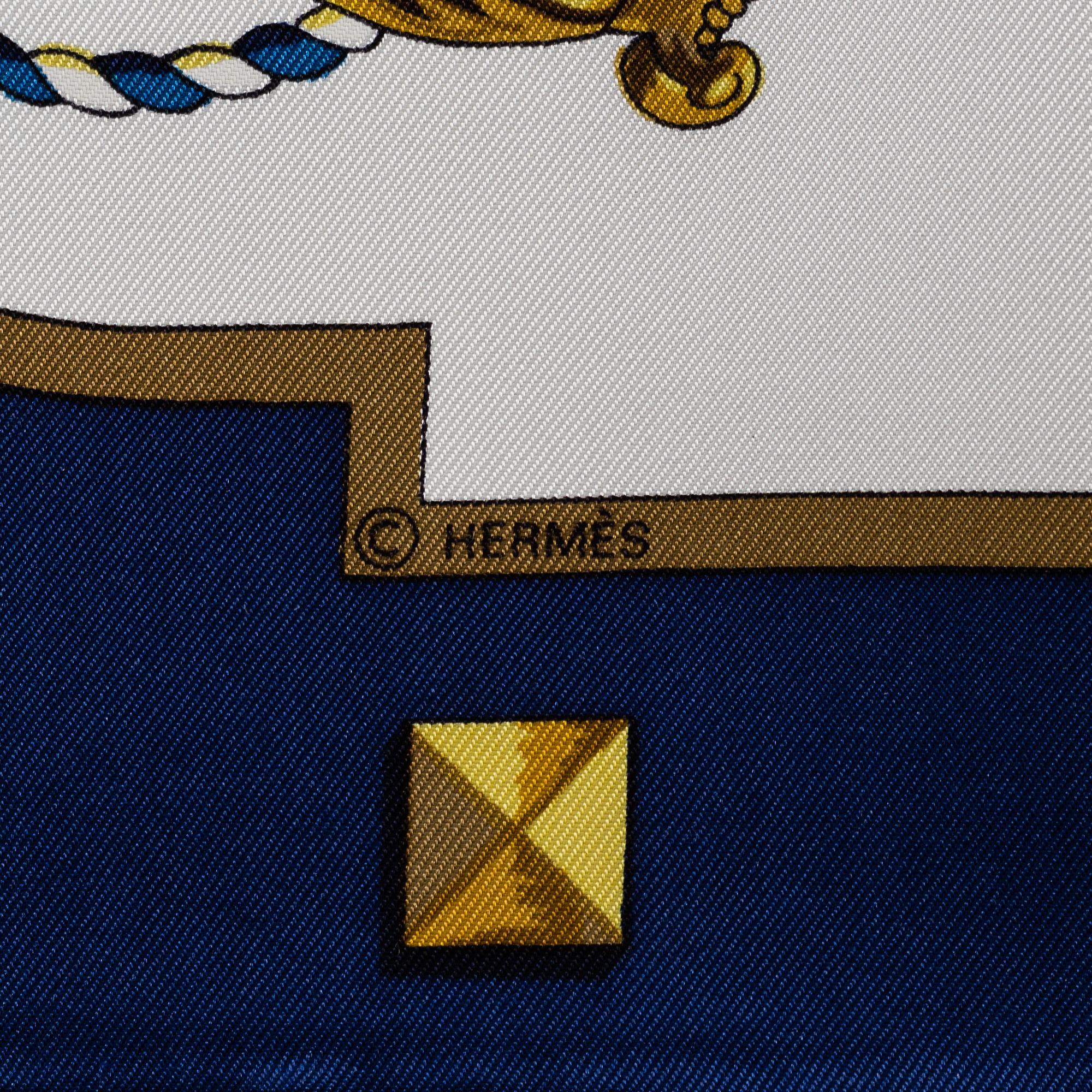 HERMÈS. scarf 'Les Clefs'.