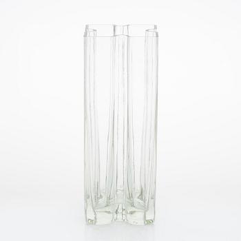 Helena Tynell, a 1970s glass vase, "Palapeli" (Puzzle), model 1316, Riihimäen Lasi.