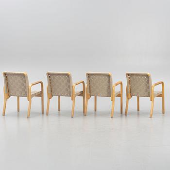 Alvar Aalto, four model 45 armchairs, Artek, Finland.