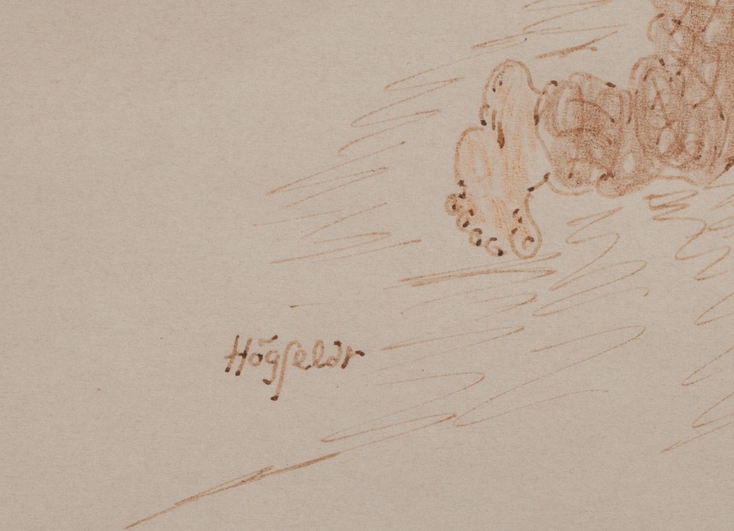 ROBERT HÖGFELDT, teckning. Signerad.