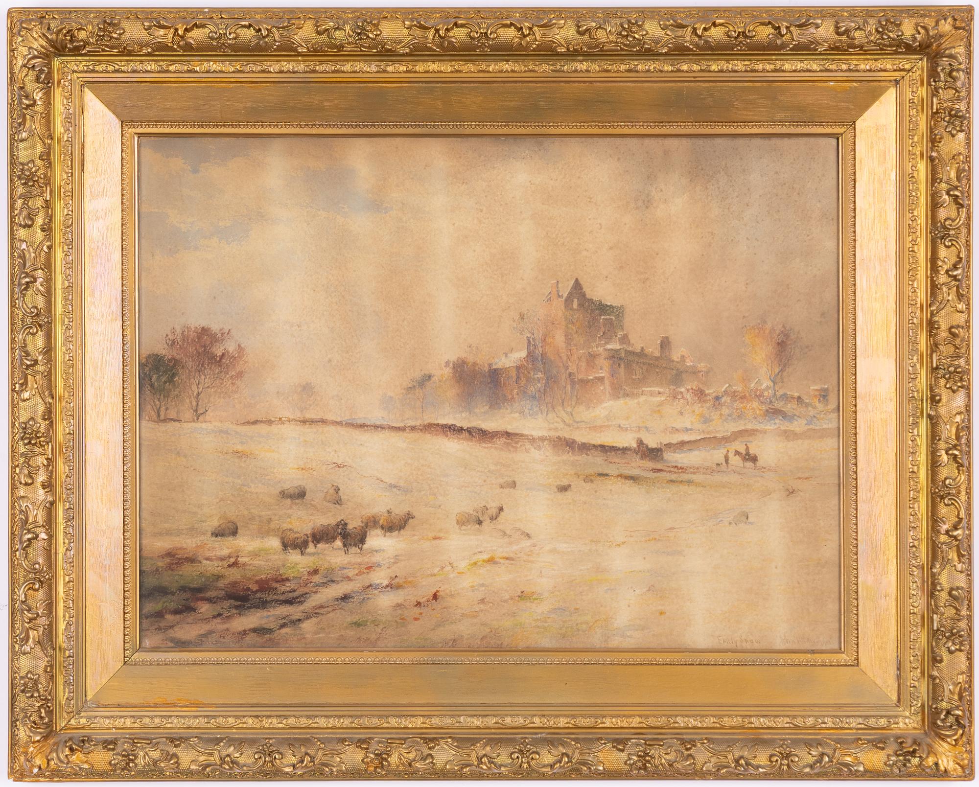 Okänd konstnär, 1800-tal, "Early Snow".