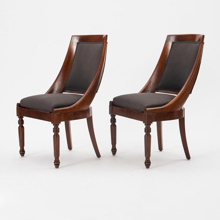 a set of 6 chairs, mid 19th century.