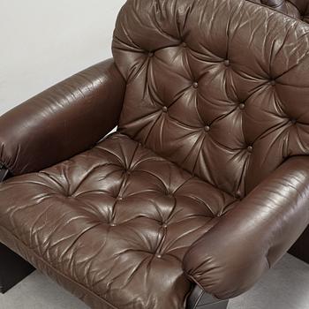 A pair of easy chairs by OY BJ Dahlqvist AB BD Furniture, Jakobstad, Finland.