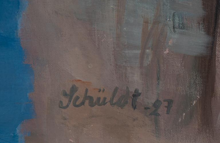 Fritiof Schüldt, olja på duk, signerad och daterad -27.