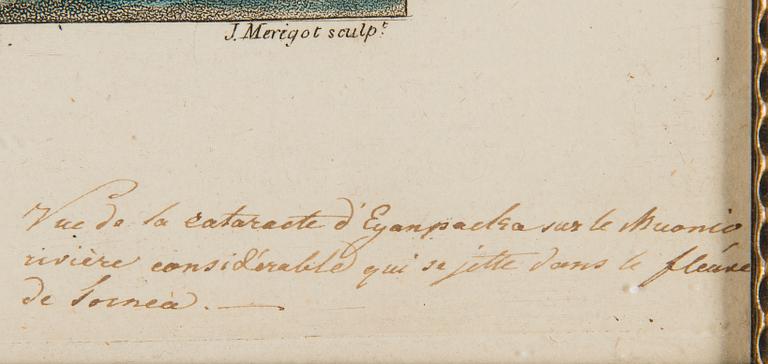 Ur "Voyage Pittoresque de Scandinavia", efter Louis Belanger, Landskap från Muonio.