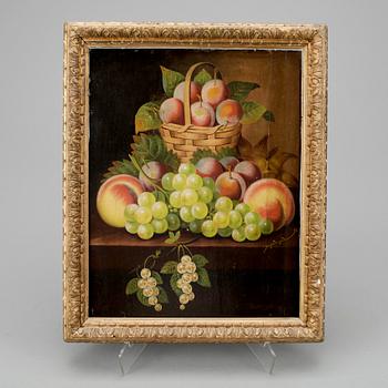 OKÄND KONSTNÄR, olja på pannå, 1800-tal.