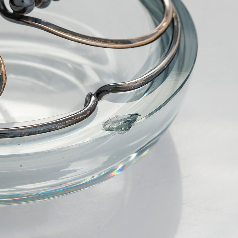 Aage Weimar, cocktail- och serverings set, 7 delar, sterlingsilver och glas, Danmark 1900-talets mitt.