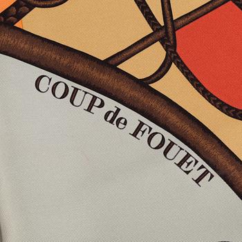 HERMÈS,silk scarf "Coup de Fouet".