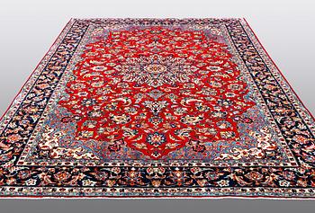 A carpet, Mashad, ca 345 x 242 cm.