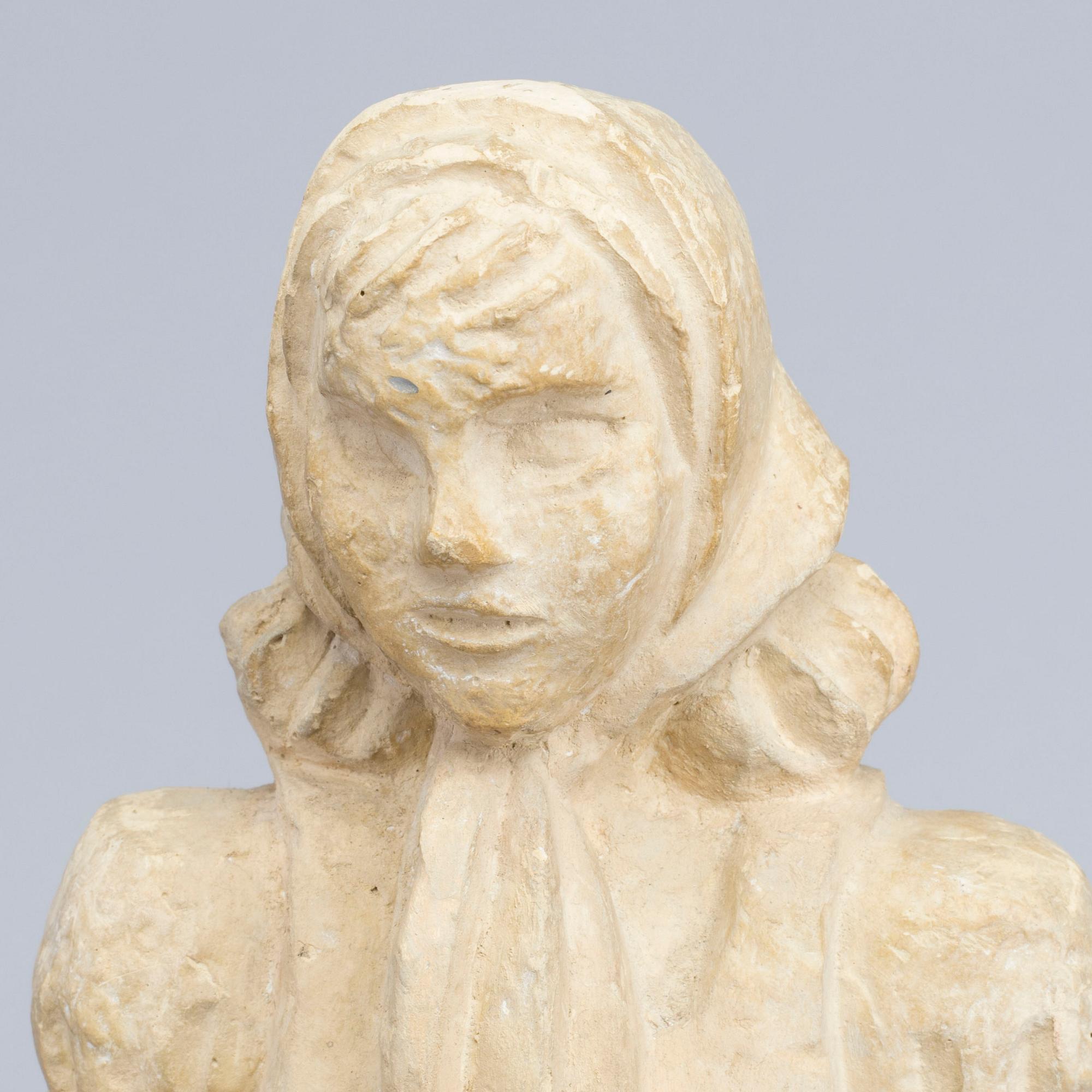 BROR HJORTH, plaster sculpture.