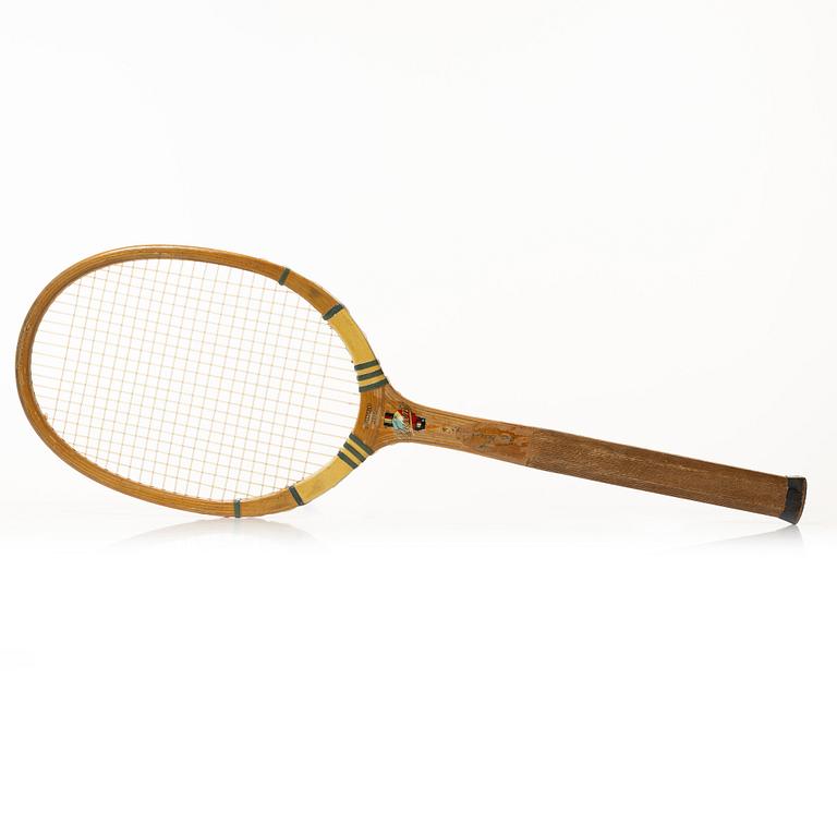 Tennis racket, provenance: King Gustaf V.