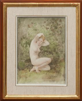 ROBERT HÖGFELDT, akvarell, signerad.