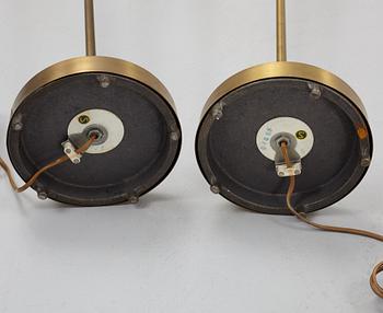 Golvlampor, ett par, Falkenbergs Belysning, 1900-talets andra hälft.