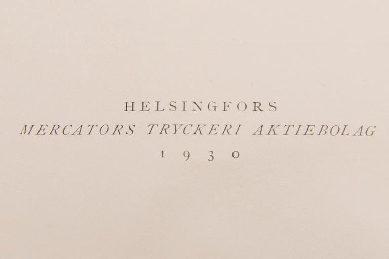A four-volume book set about mansions in Finland "Herrgårdar i Finland", Helsinki 1928-30.