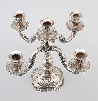 KANDELABER, silver, GEWE, 1976, vikt ca 812 gr.