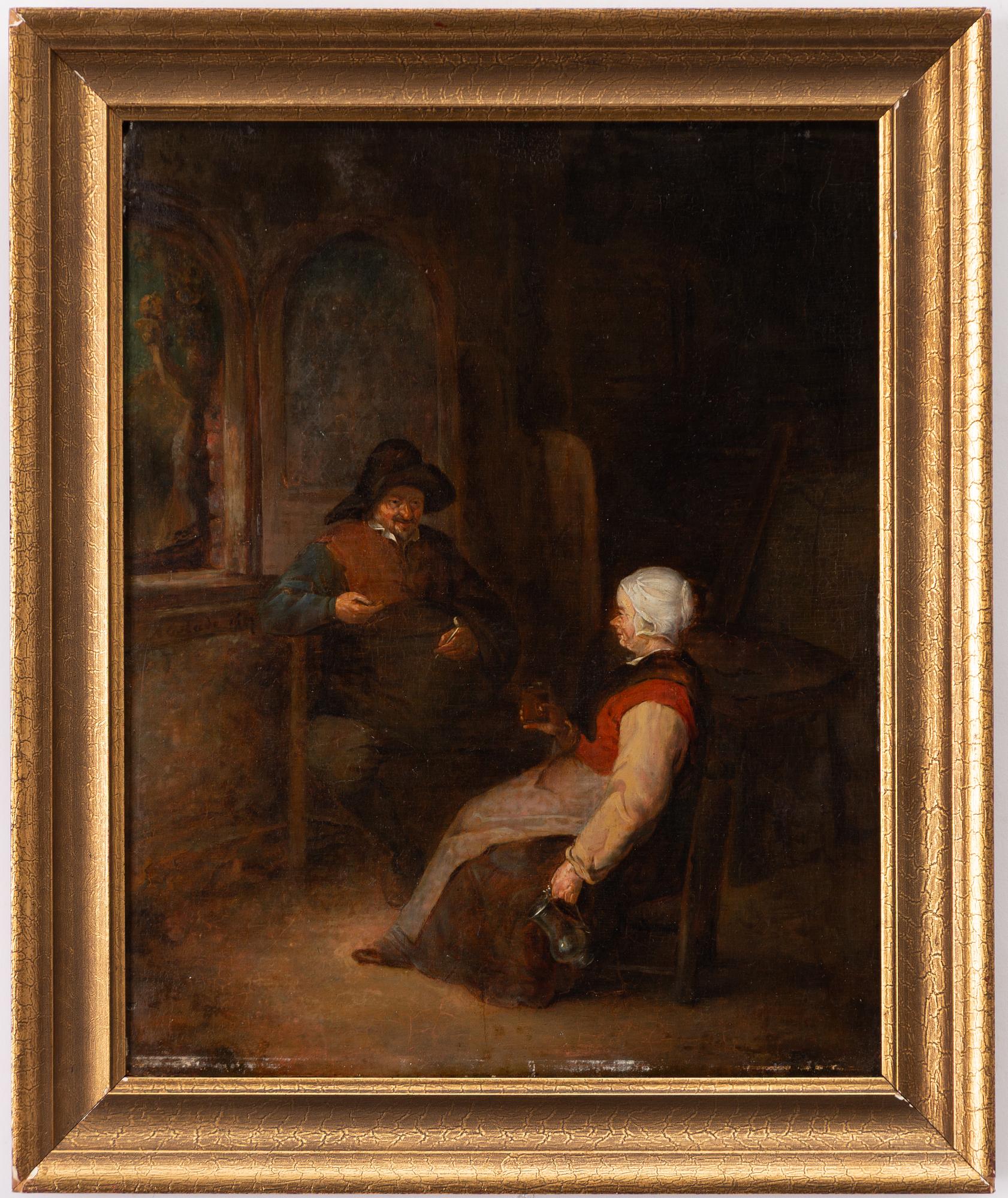 Adriaen van Ostade, after, Pub interior.