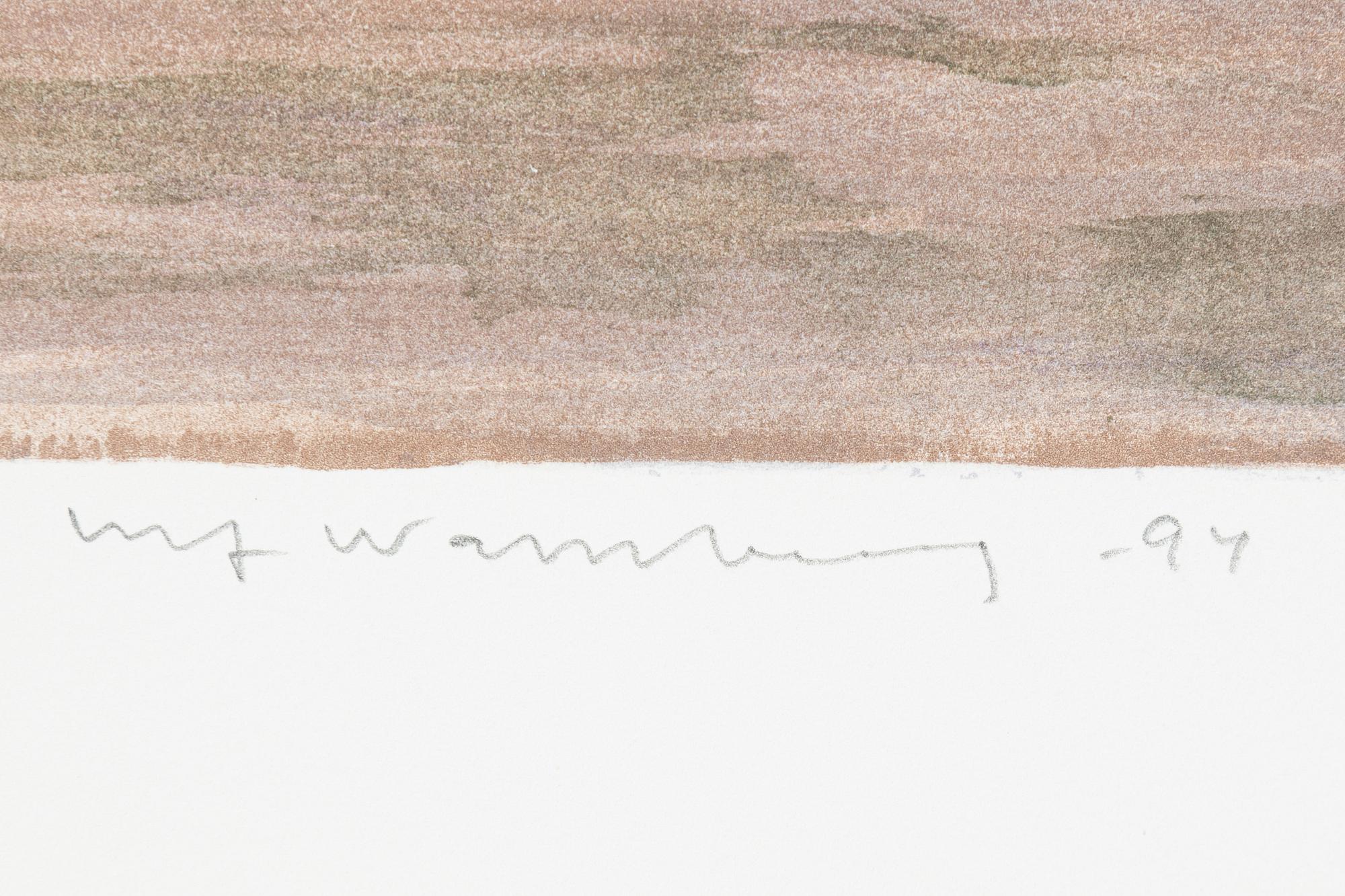 Ulf Wahlberg, "Landskap", mapp med tre litografier.