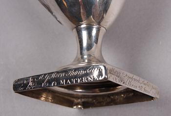 GRÄDDKANNA, silver, empire, London, omkring 1800.