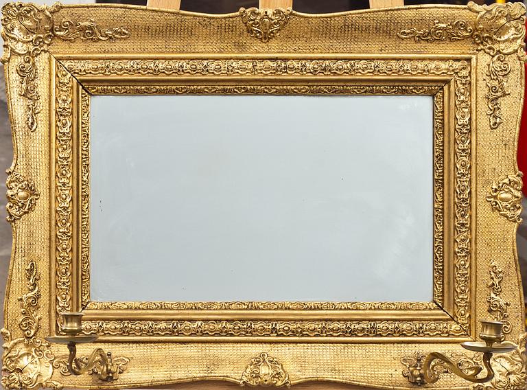 SPEGELLAMPETT. Nyrokoko, 1800-talets mitt.