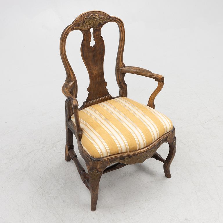 Armchair, Rococo 18th century.