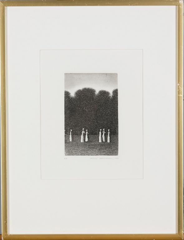 VÄINÖ ROUVINEN, etsning, signerad, daterad 1980 och numrerad E.A.