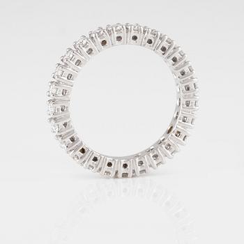 RING, 18K vitguld med briljantslipade diamanter ca 1.10 ct. Vikt 3,6 gram.