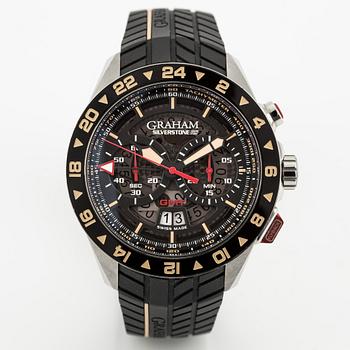 Graham, Silverstone RS GMT, "Flyback Chrono", armbandsur, 46 mm.