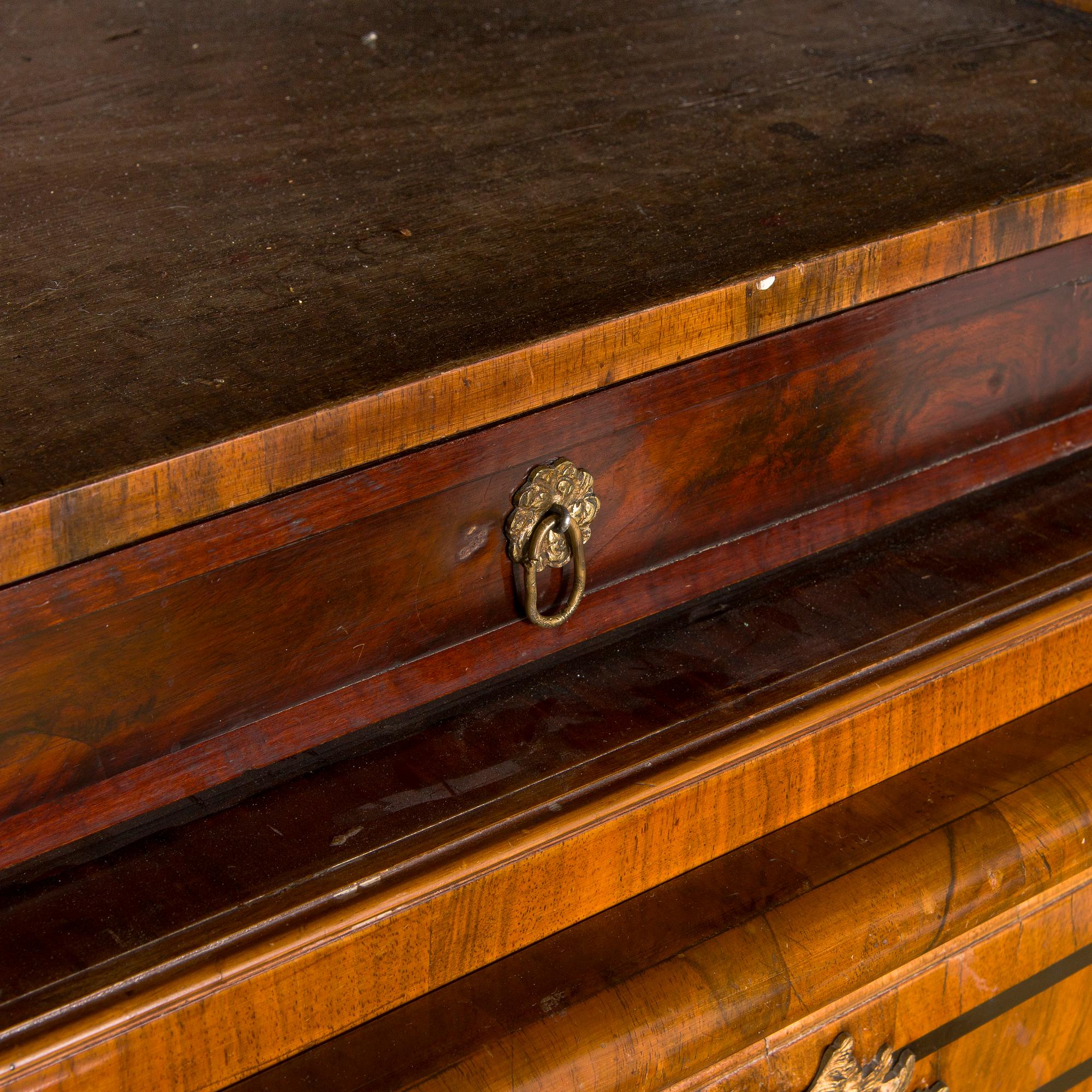 A Swedish late baroque cupboard, mid 18th century.