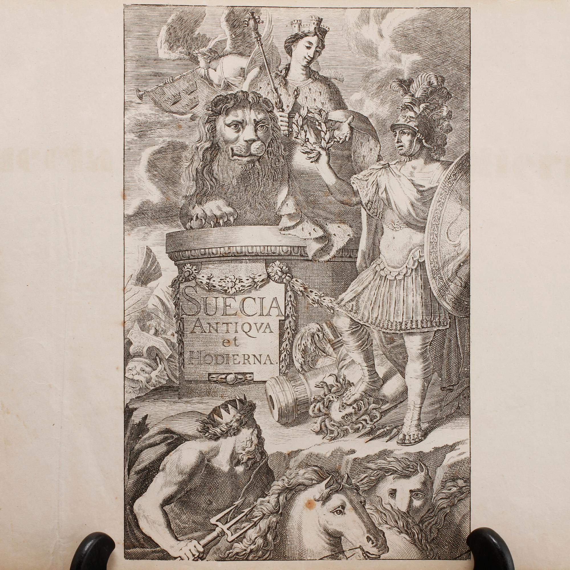 BOK, "Suecia Antiqua et Hodierna", Erik Dahlberg, volym I, omkring sekelskiftet 1900.
