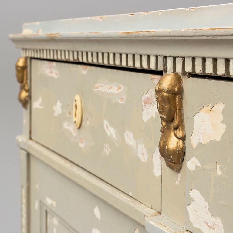 A circa 1800 late Gustavian cupboard.