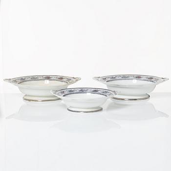 Dinner service, 100 pieces, creamware, "Iris", Rörstrand, second half of the 20th Century.