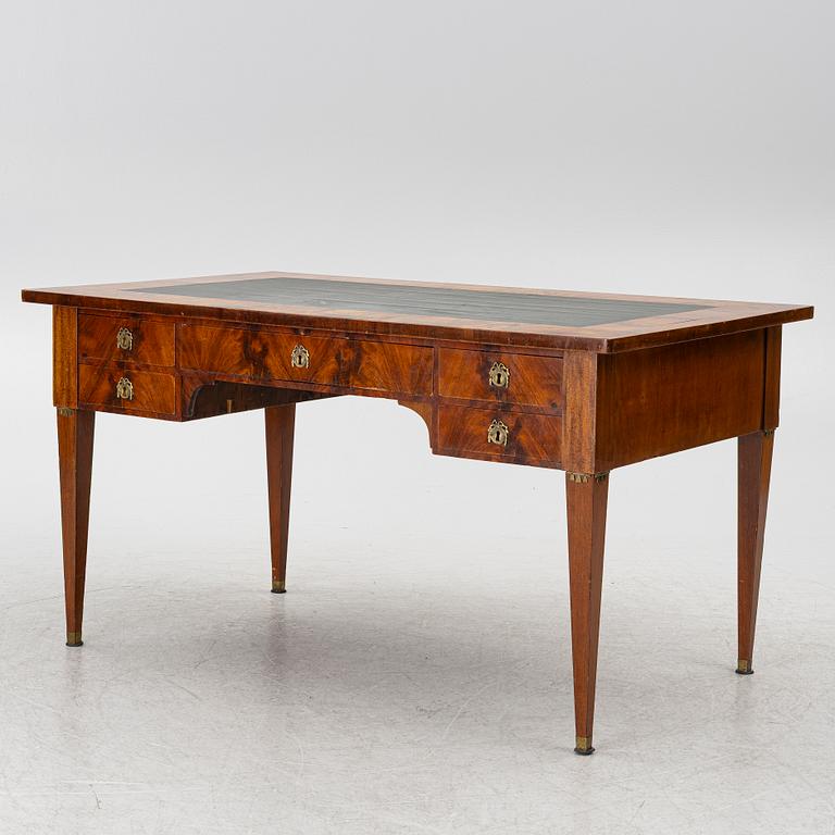 A late Gustavian style desk, 19th century.