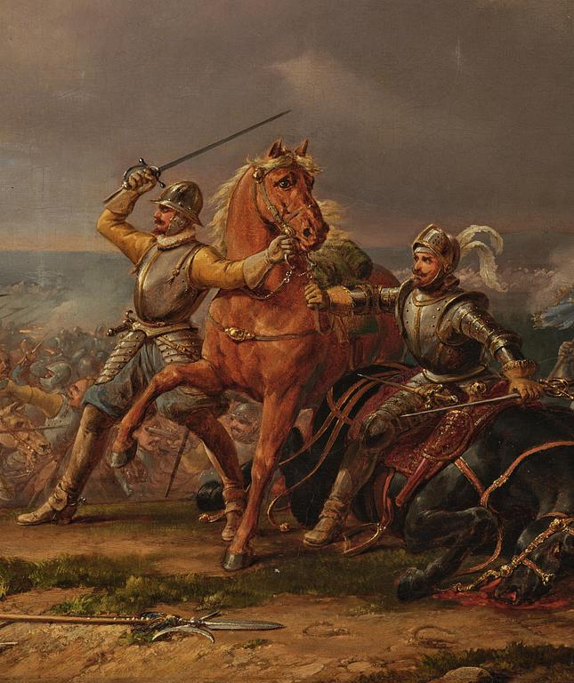 Hjalmar Mörner, ”Bataille-Scene, vid Kirkholm, den 27 sept. 1604”.