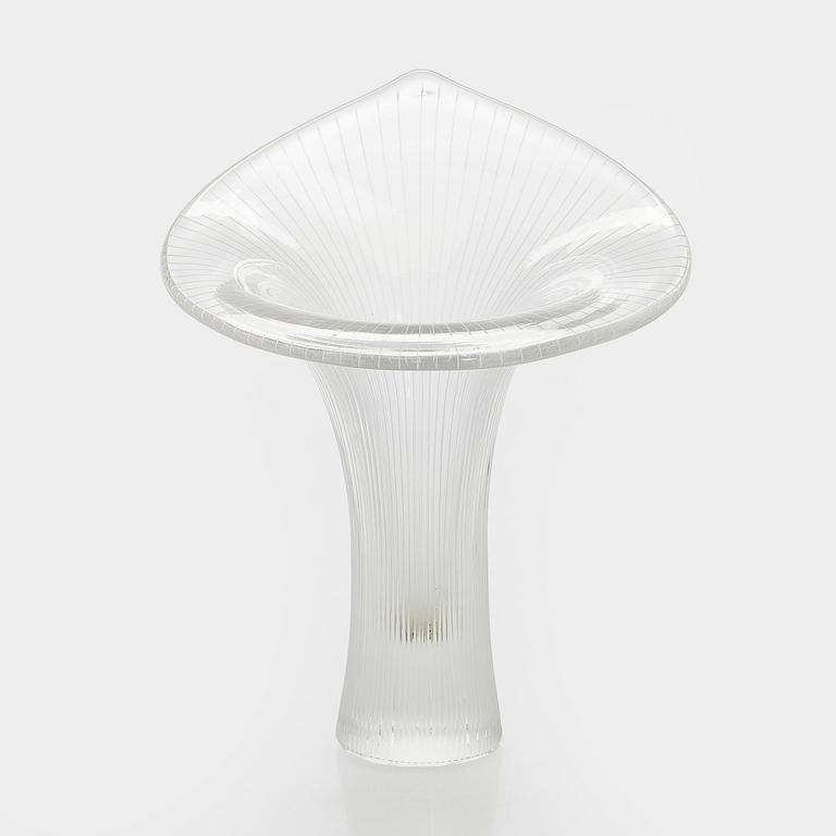 Tapio Wirkkala, a 'Chanterelle' glass vase, signed Tapio Wirkkala Iittala.