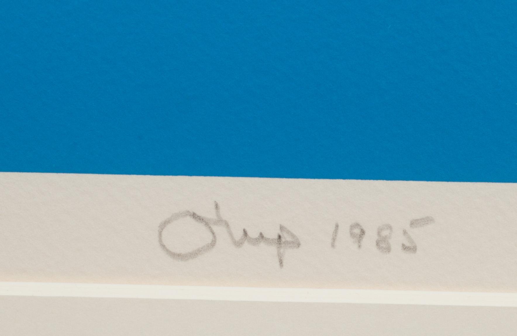 BENGT ORUP, färglitografi, signerad och daterad 1985, HC numrering VII/X.