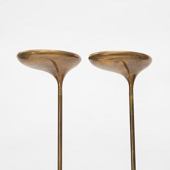 Floor lamps, a pair, second half of the 20th Century.