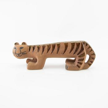 Lisa Larson, figurine, "Tiger", from the series "Africa", Gustavsberg, in production 1965-75.