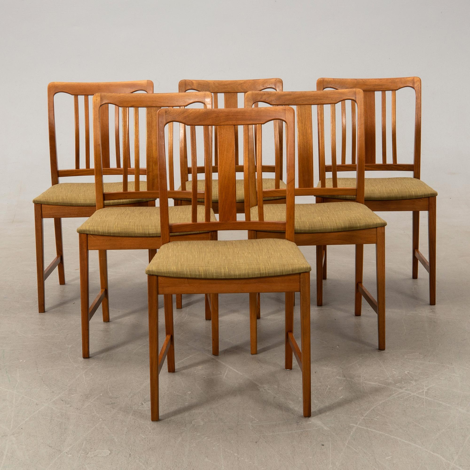 Chairs 6 pcs 1960s.