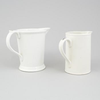 Two porcelain jugs, one by Gustavsber, early 20th century.