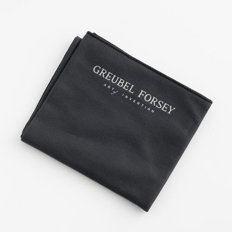 Greubel Forsey, display gloves and polishing cloth.
