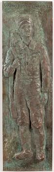EMIL HALONEN, relief, bronze, signed and dated -42.