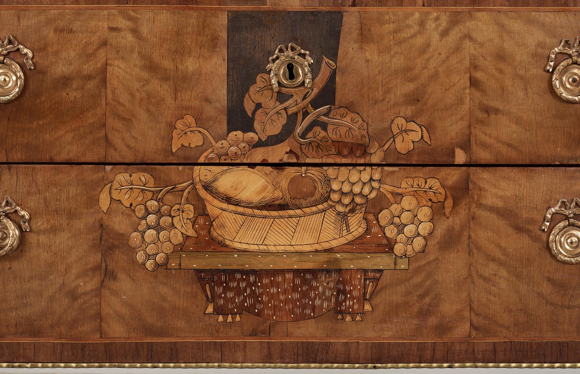 BYRÅ, av Carl Lindborg (mästare i Stockholm 1781-1808). Gustaviansk.