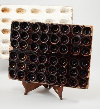 CHOKLADFORMAR, 4 st, lergods, 1900-talets början.