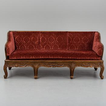 TRÅGSOFFA, Rokoko, Sverige, 1700-talets andra hälft.