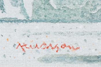 Axel Olson, oil on canvas, signed.