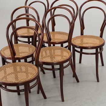 6 BENTWOOD CHAIRS THONET. 20TH CENTURY,