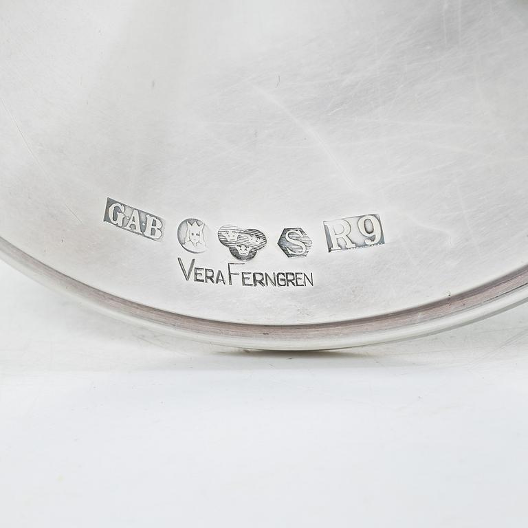 Vera Ferngren, A pair of silver candlesticks, company Guldsmedsaktiebolaget, Stockholm, Sweden 1967.