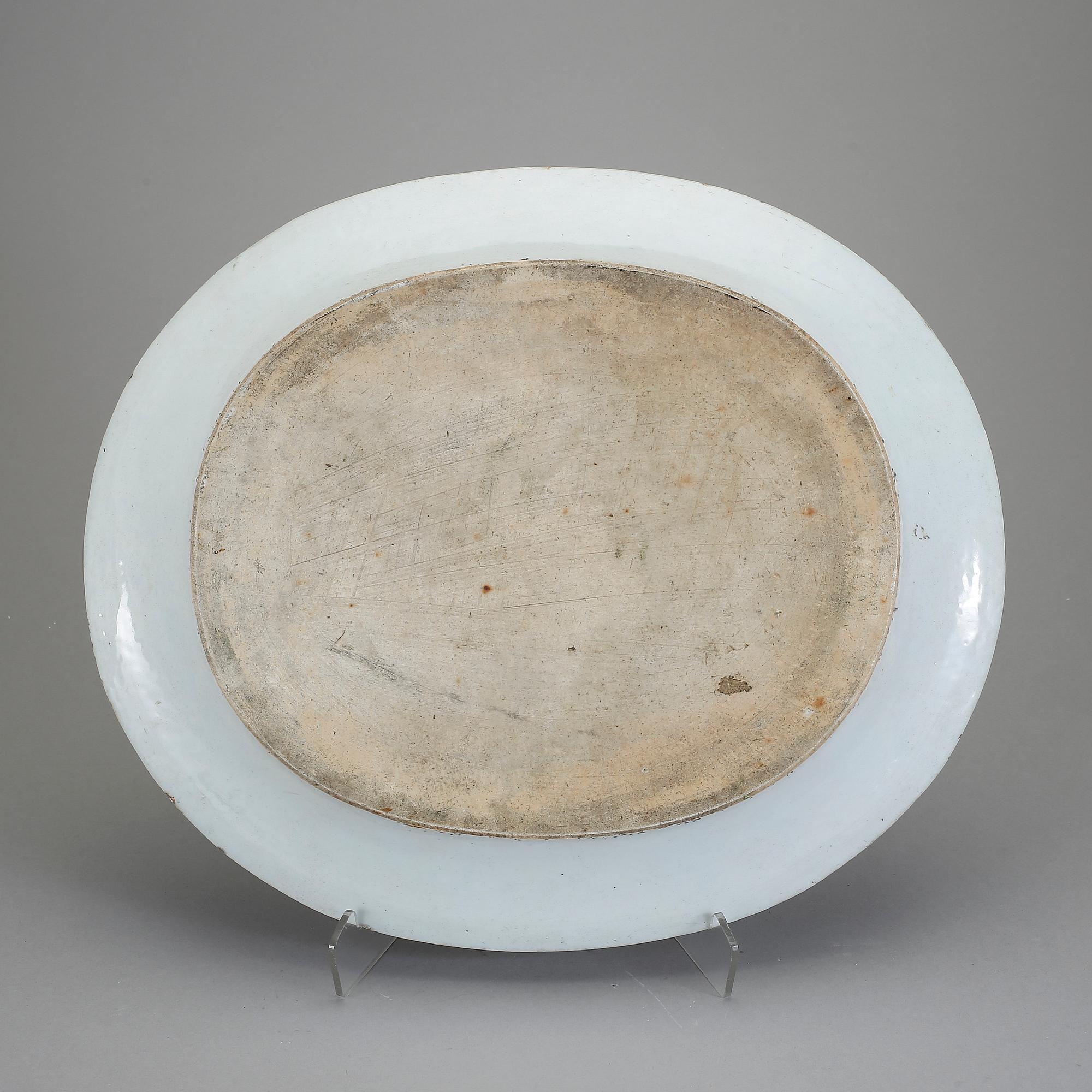 STEKFAT, porslin, Kina, 1700-tal.